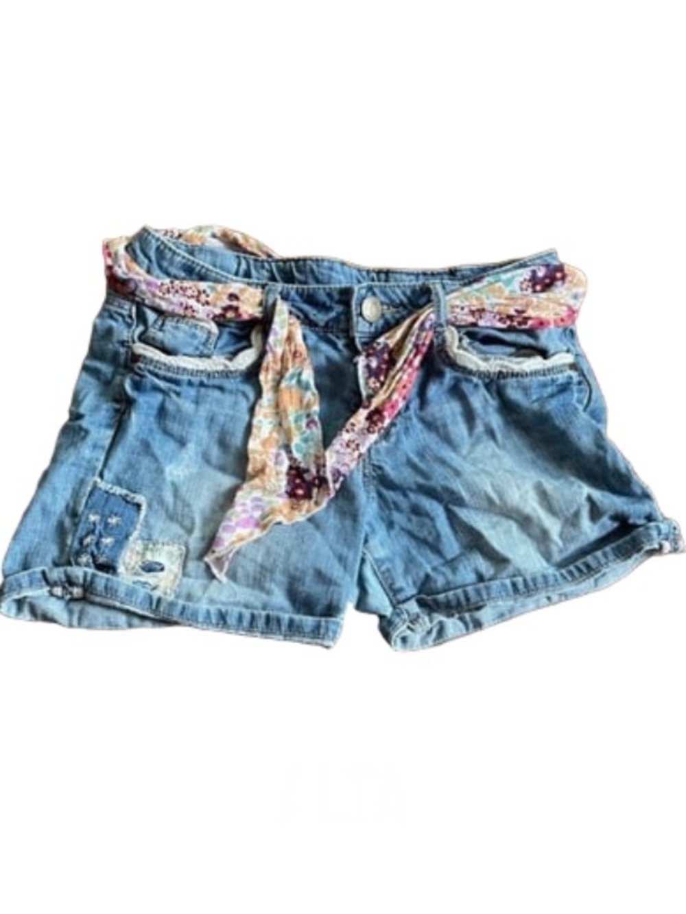 Zara Kids Cottagecore Light Blue Denim Shorts casual 11/12